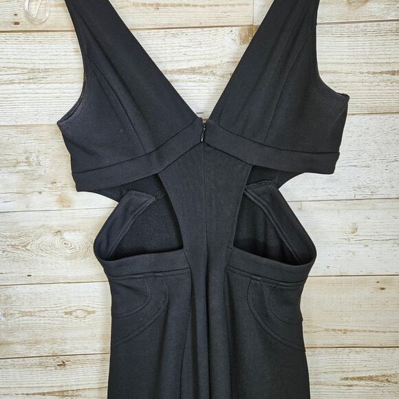 Zac Posen Black Jax Bandage Dress Size 0 Mermaid Formal Cut Out Special Occasion - Picture 14 of 16